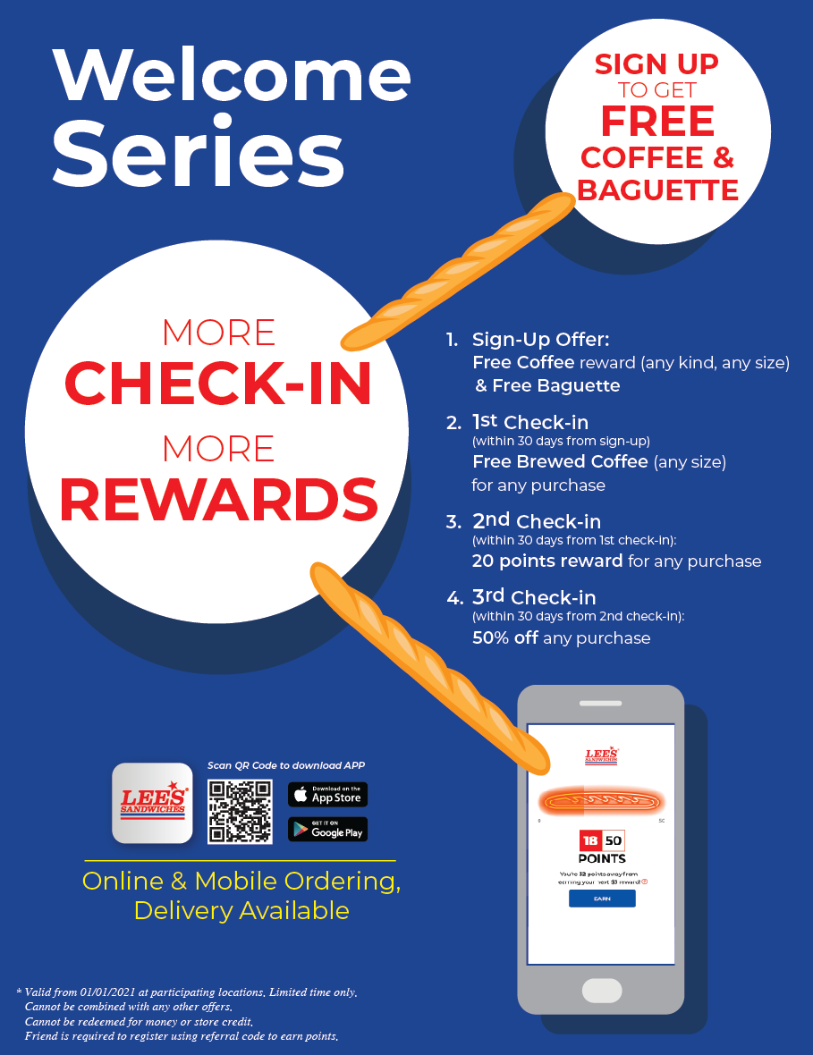 Sign up, check in for more rewards from 1.1.2021
