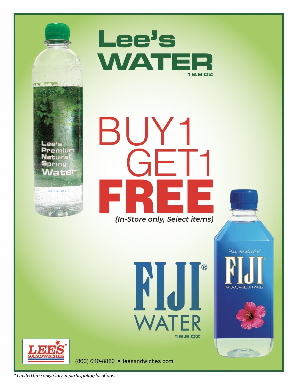 B1G1 Free Small Water Bottle from 1/17/2022. Limited time only!