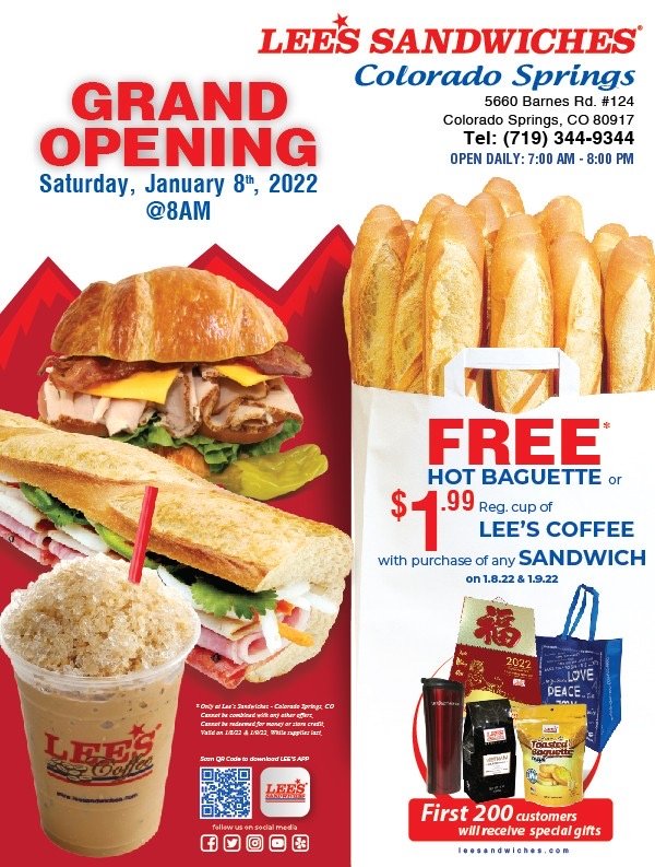 Colorado Springs Grand Opening on 01.08.2022 – 200 special gifts & promotion!