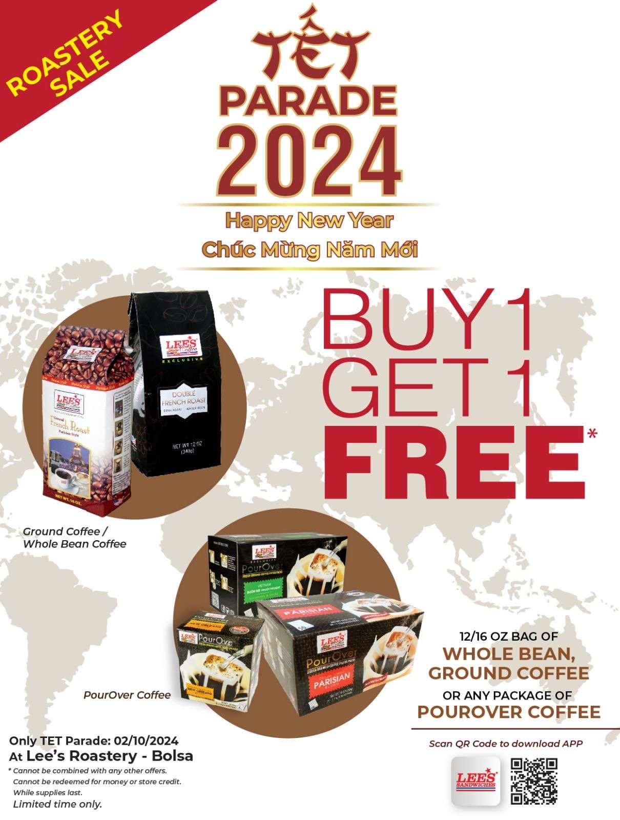 Welcome a fabulous Dragon Year with our Tet Parade Super Special Deal at Bolsa only!